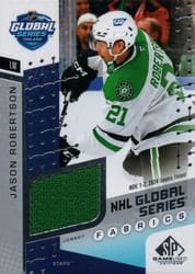 2025-26 SP Game Used 2024 Global Series Stars vs. Panthers Fabrics Jason Robertson #GSF2-5 card