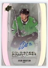 2025-26 SPx Cold Steel Signatures Jason Robertson #CS-JR card