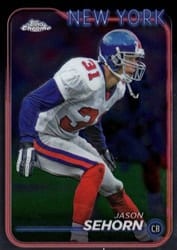 2024 Topps Chrome Base Set Jason Sehorn #141 card