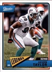 2018 Panini Classics Base Set Jason Taylor #145 card