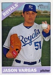 2015 Topps Heritage Base Set Jason Vargas #46 card