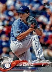 2018 Topps Base Set Jason Vargas #327 card
