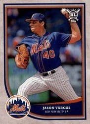 2018 Topps Big League Base Set Jason Vargas #41 card