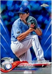 2018 Topps Chrome Sapphire Edition Base Set Jason Vargas #327 card