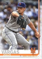2019 Topps Base Set Jason Vargas #418 card