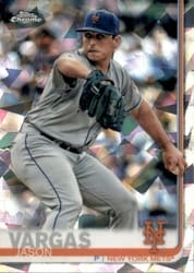 2019 Topps Chrome Sapphire Edition Base Set Jason Vargas #418 card
