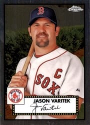 2021 Topps Chrome Platinum Anniversary Base Set Jason Varitek #681 card