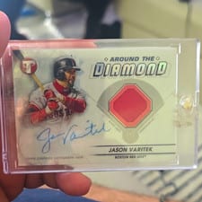 2023 Topps Pristine Around the Diamond Autograph Relics Jason Varitek #ADR-JV card