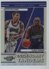2021-22 Panini Contenders Optic Legendary Tandems Jason Williams / Chris Webber #8 card