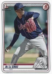 2020 Bowman Prospects Jasseel De La Cruz #BP-115 card