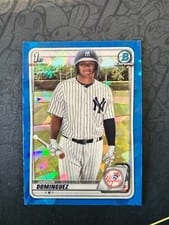 2020 Bowman Chrome Prospects Sapphire Jasson Dominguez #BCP-8 card