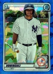 2020 Bowman Sapphire Edition Base Set Jasson Dominguez #BCP-8 card