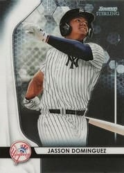 2020 Bowman Sterling Base Set Jasson Dominguez #BPR-15 card