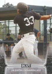 2020 Leaf Draft Base Set Jasson Dominguez #10 card