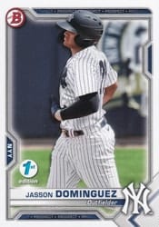 2021 Bowman 1st Edition Base Set Jasson Dominguez #BP-13 card