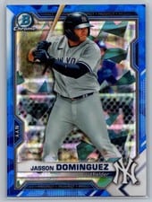 2021 Bowman Draft Sapphire Jasson Dominguez #BDC-77 card