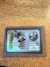 2022 Bowman Platinum Minted in Merit Autographs Jasson Dominguez #MM-16 card