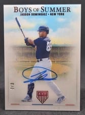 2023 Panini Chronicles America's Pastime Boys of Summer Autographs Jasson Dominguez #BOS-JD card