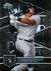 2024 Topps Chrome Black Base Set Jasson Domínguez #19 card