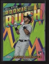 2024 Topps Chrome Chrome All Etch Rookie Rush Jasson Domínguez #CERR-10 card