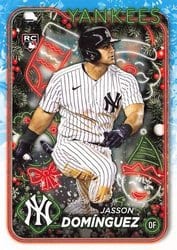 2024 Topps Holiday Base Set Jasson Domínguez #H75 card
