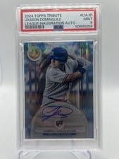 2024 Topps Tribute League Inauguration Autographs Jasson Domínguez #LIA-JD card