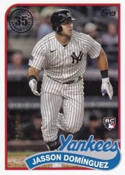 2024 Topps Update 1989 Topps Baseball 35th Anniversary Jasson Domínguez #89US-10 card