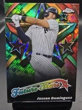 2025 Topps Chrome Logofractor Edition Future Stars Jasson Domínguez #FS-10 card