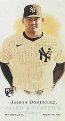 2024 Topps Allen & Ginter Rookie Design Variations Mini Jasson Domínguez (New York Yankees) #RD-18 card
