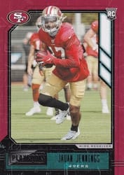 2020 Panini Playbook Base Set Jauan Jennings #197 card