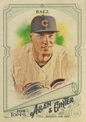 2018 Topps Allen & Ginter Base Set Javier Baez #119 card