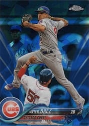 2018 Topps Chrome Sapphire Edition Base Set Javier Baez #265 card