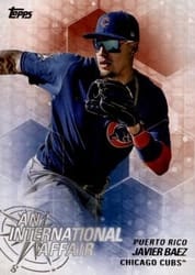2018 Topps Update An International Affair Javier Baez #IA-35 card
