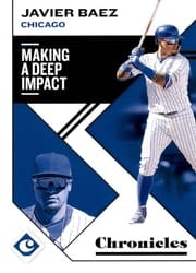 2019 Panini Chronicles Base Set Javier Baez #9 card