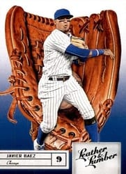 2019 Panini Leather & Lumber Base Set Javier Baez #16 card
