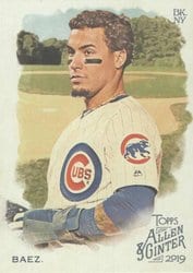 2019 Topps Allen & Ginter Base Set Javier Baez #19 card