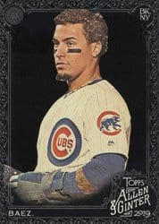 2019 Topps Allen & Ginter X Base Set Javier Baez #19 card