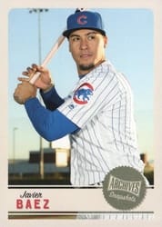 2019 Topps Archives Snapshots Base Set Javier Baez #AS-JB card