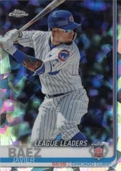 2019 Topps Chrome Sapphire Edition Base Set Javier Baez #90 card
