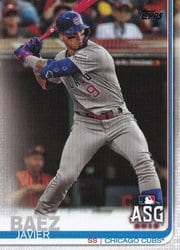 2019 Topps Update Base Set Javier Baez #US55 card