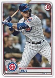 2020 Bowman Base Set Javier Baez #99 card