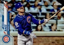 2020 Topps Chrome Base Set Javier Baez #198b card
