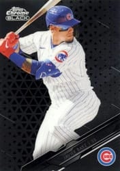 2020 Topps Chrome Black Base Set Javier Baez #35 card