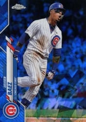 2020 Topps Chrome Sapphire Edition Base Set Javier Baez #300 card