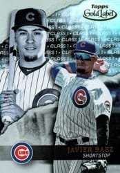 2020 Topps Gold Label Base Set Javier Baez #20 card