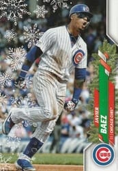 2020 Topps Holiday Base Set Javier Baez #HW67a card
