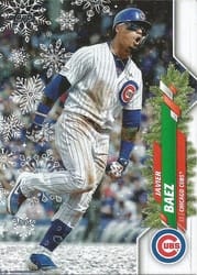 2020 Topps Holiday Base Set Javier Baez #HW67b card