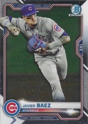 2021 Bowman Chrome Base Set Javier Baez #53 card