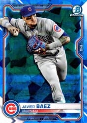 2021 Bowman Chrome Sapphire Edition Base Set Javier Baez #53 card