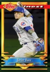2021 Finest Flashbacks Base Set Javier Baez #98 card
